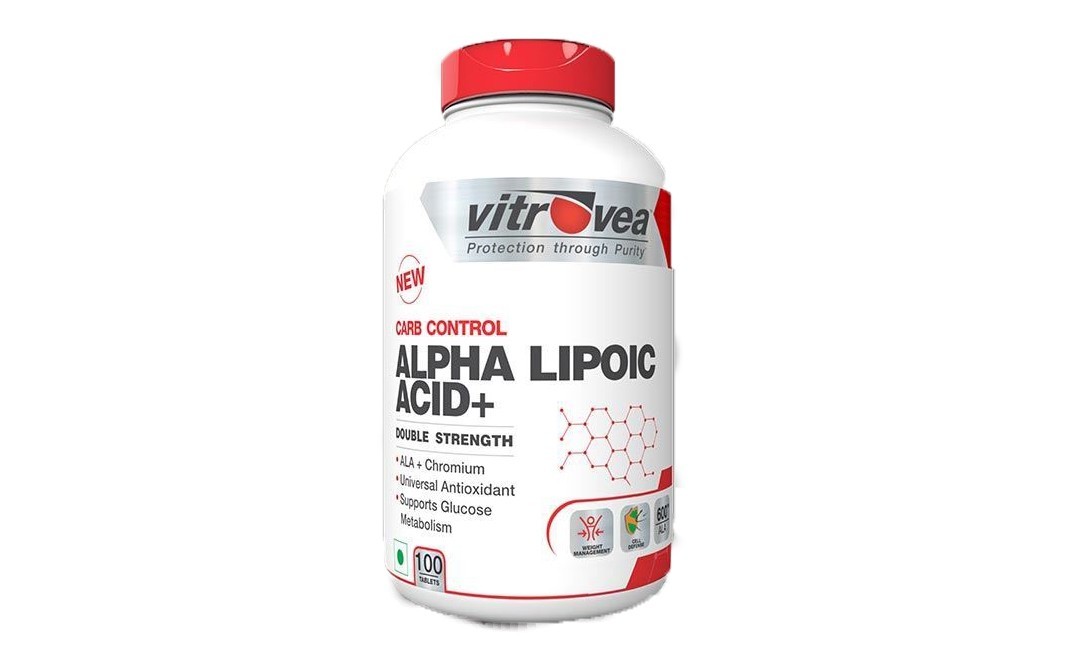 Vitrovea Carb Control Alpha Lipoic Acid+ Double Strength   Plastic Bottle  100 pcs